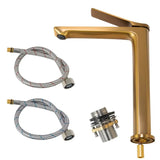 RUSHY - Brushed Brass Basin Mixer Aquaperla