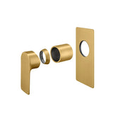 VOG - Brushed Brass Wall Mixer Aquaperla