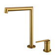 CADDENCE - Brushed Brass Basin Mixer Aquaperla
