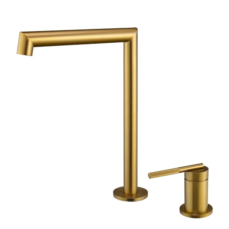CADDENCE - Brushed Brass Basin Mixer Aquaperla