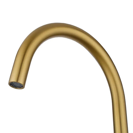 MOON - Brushed Brass Swivel Basin Mixer Aquaperla