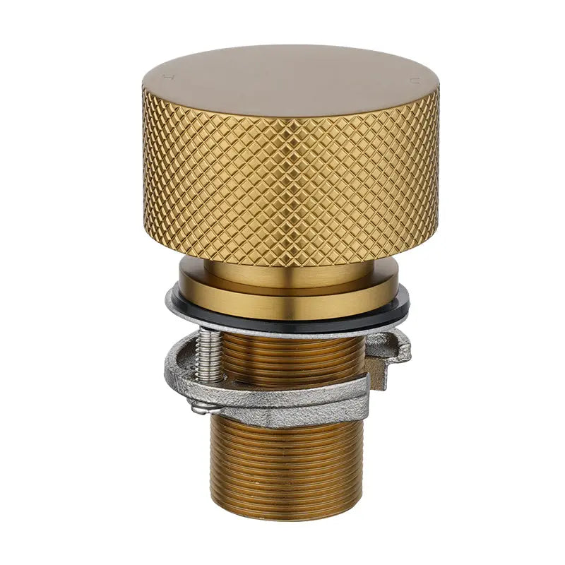 MOON - Brushed Brass Swivel Basin Mixer Aquaperla