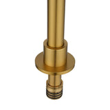 MOON - Brushed Brass Swivel Basin Mixer Aquaperla