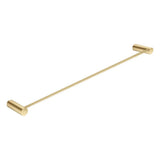 600mm Brushed Brass Single Towel Rail Aquaperla