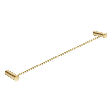 600mm Brushed Brass Single Towel Rail Aquaperla