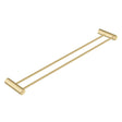 600mm Brushed Brass Double Towel Rail Aquaperla