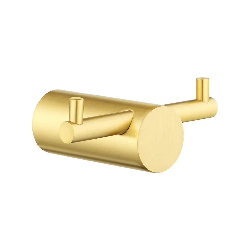 Brushed Brass Robe Hook Aquaperla