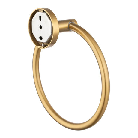 LUCID PIN - Brushed Brass Towel Ring Aquaperla