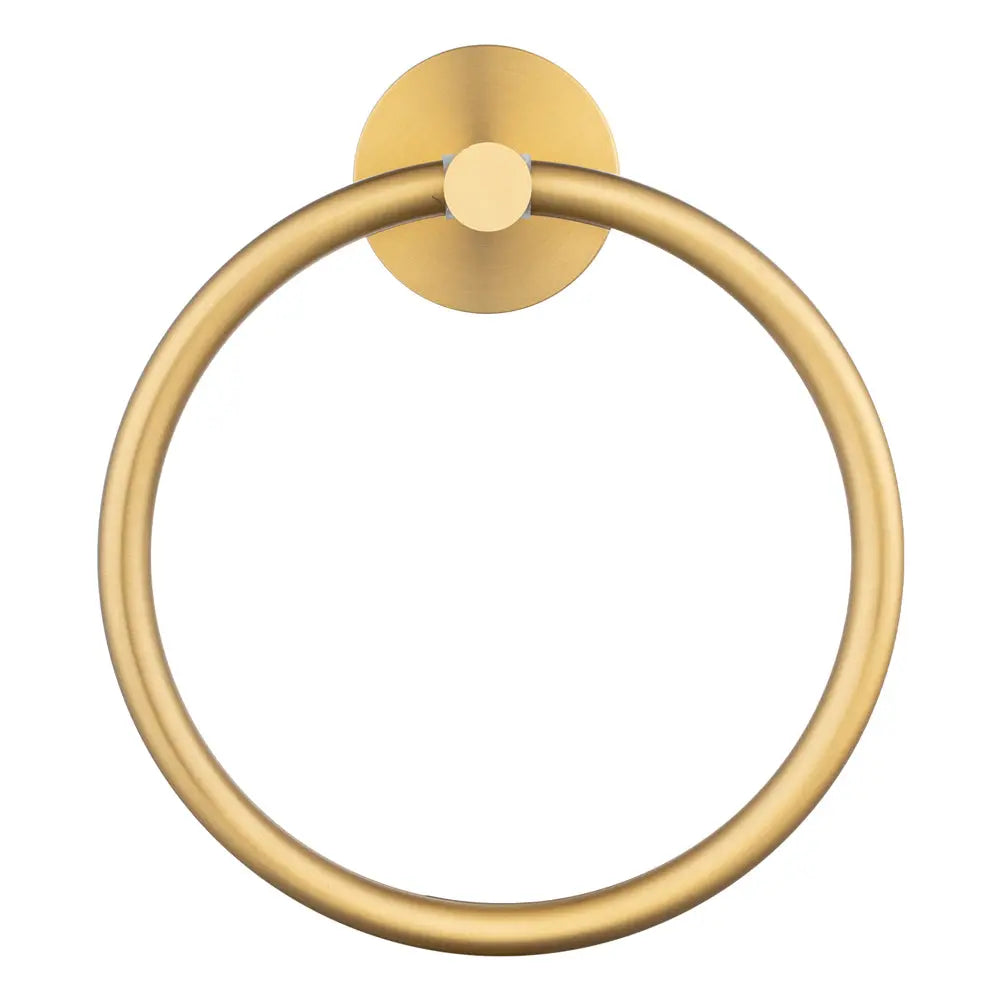 LUCID PIN - Brushed Brass Towel Ring Aquaperla