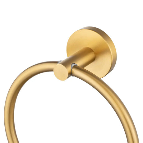LUCID PIN - Brushed Brass Towel Ring Aquaperla