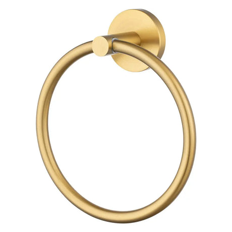 LUCID PIN - Brushed Brass Towel Ring Aquaperla