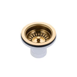 Handmade Stainless Steel Brushed Brass Double Bowl Kitchen Sink 1.2mm (Top/Flush/Undermount) 820*457*230mm Aquaperla
