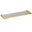 VOG - Brushed Brass Glass Shelf Aquaperla
