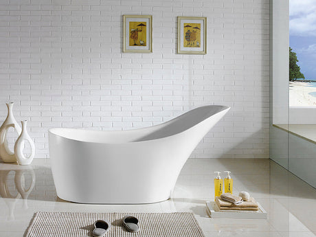 Bevel Free Standing Bathtub 1700*730*835mm Poseidonbk