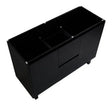 Brighton Freestanding PVC Vanity 1200mm (Double Bowl)(Matte Black) Poseidon