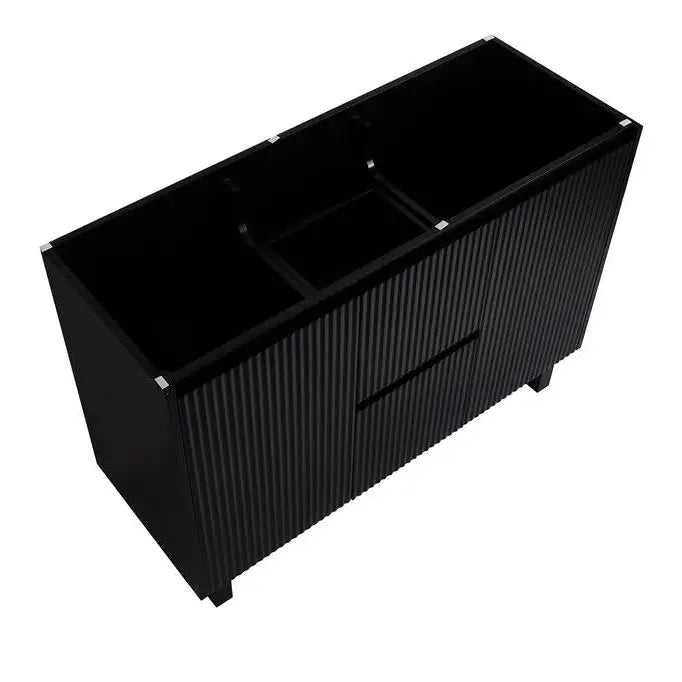 Brighton Freestanding PVC Vanity 1200mm (Double Bowl)(Matte Black) Poseidon