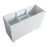 Brighton Freestanding PVC Vanity 1200mm (Double Bowl)(Matte White) Poseidon