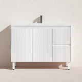 Brighton Freestanding PVC Vanity 1200mm (Single Bowl) (Matte White) Poseidon