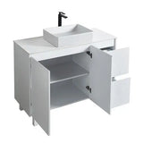Brighton Freestanding PVC Vanity 1200mm (Single Bowl) (Matte White) Poseidon