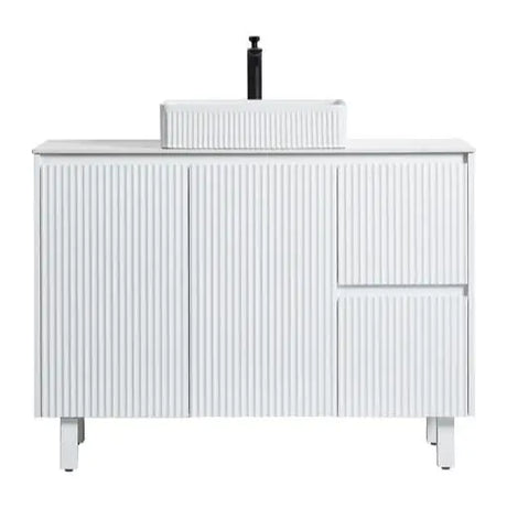 Brighton Freestanding PVC Vanity 1200mm (Single Bowl) (Matte White) Poseidon