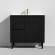 Brighton Freestanding PVC Vanity 900mm (Matte Black) Poseidon