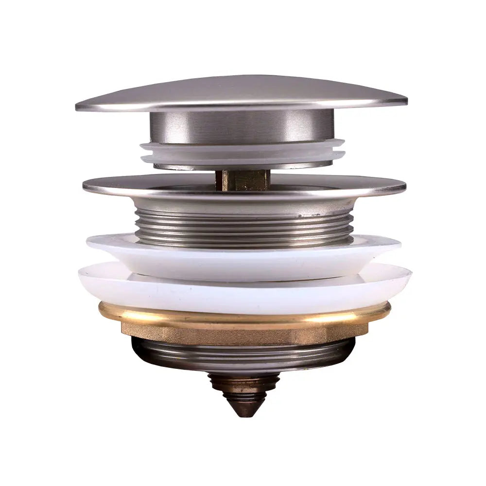 40mm Brushed Nickel Bathtub Pop Up Waste Non Overflow Aquaperla