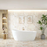 Cannes Freestanding Bathtub - Matt White mercioaustralia