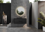 Brindabella Wall Hung Vanity (Middle Drawer) 1200mm (Single/Double Bowl) (Matte Black) Poseidon
