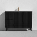 Brighton Freestanding PVC Vanity 1200mm (Single Bowl) (Matte Black) Poseidon