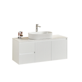 Brindabella Wall Hung PVC Cabinet 1200mm (Single Bowl) (Matte White) Poseidon