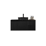 Brindabella Wall Hung PVC Cabinet 1200mm (Single Bowl) (Matte Black) Poseidon