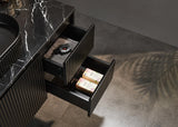 Brindabella Wall Hung PVC Cabinet 1200mm (Single Bowl) (Matte Black) Poseidon