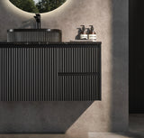Brindabella Wall Hung PVC Cabinet 1200mm (Single Bowl) (Matte Black) Poseidon