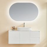 Brindabella Wall Hung PVC Cabinet 1200mm (Single Bowl) (Matte White) Poseidon