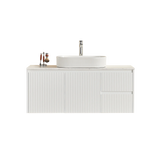 Brindabella Wall Hung PVC Cabinet 1200mm (Single Bowl) (Matte White) Poseidon
