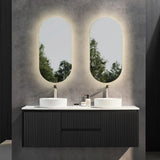 Brindabella Wall Hung Vanity (Middle Drawers) 1500mm (Single/Double Bowl) (Matte Black) Poseidon