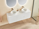 Brindabella Wall Hung PVC Cabinet (Middle Drawer) 1500mm (Single/Double Bowl) (Matte White) Poseidon