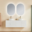 Brindabella Wall Hung PVC Cabinet 1500mm (Single/Double Bowl) (Matte White) Poseidon