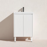 Brighton Freestanding PVC Vanity 600mm (Matte White) Poseidon