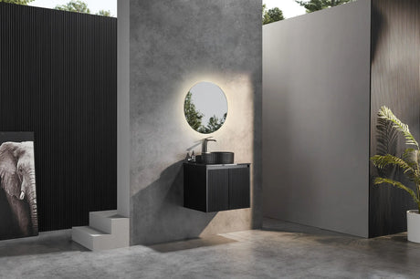 Brindabella Wall Hung PVC Cabinet 600mm (Matte Black) Poseidon