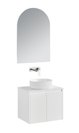 Brindabella Wall Hung PVC Cabinet 600mm (Matte White) Poseidon