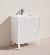 Brighton Freestanding PVC Vanity 750mm (Matte White) Poseidon
