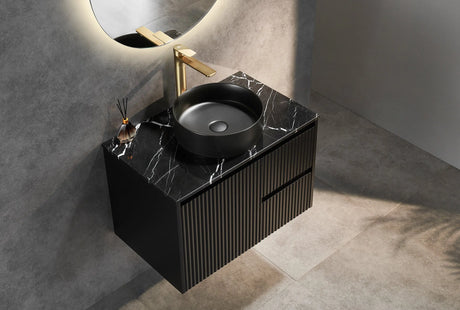 Brindabella Wall Hung PVC Cabinet 750mm (Matte Black) Poseidon