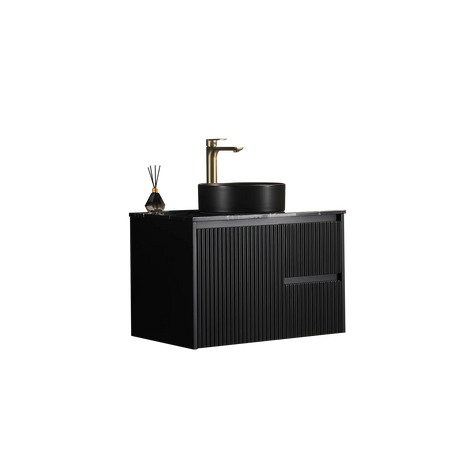 Brindabella Wall Hung PVC Cabinet 750mm (Matte Black) Poseidon