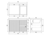 Brindabella Wall Hung PVC Cabinet 750mm (Matte White) Poseidon