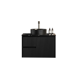 Brindabella Wall Hung PVC Cabinet 750mm (Matte Black) Poseidon