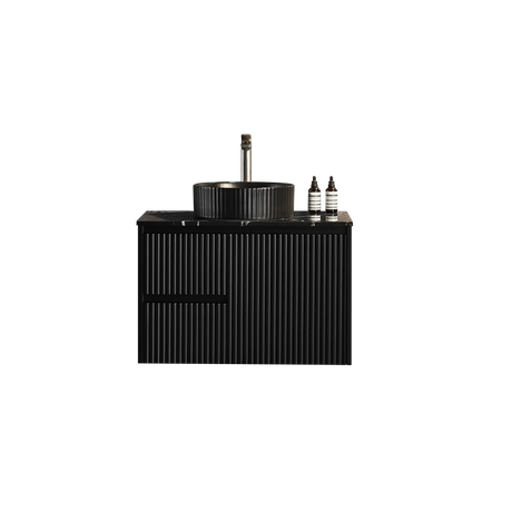 Brindabella Wall Hung PVC Cabinet 750mm (Matte Black) Poseidon