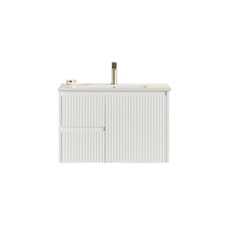 Brindabella Wall Hung PVC Cabinet 750mm (Matte White) Poseidon