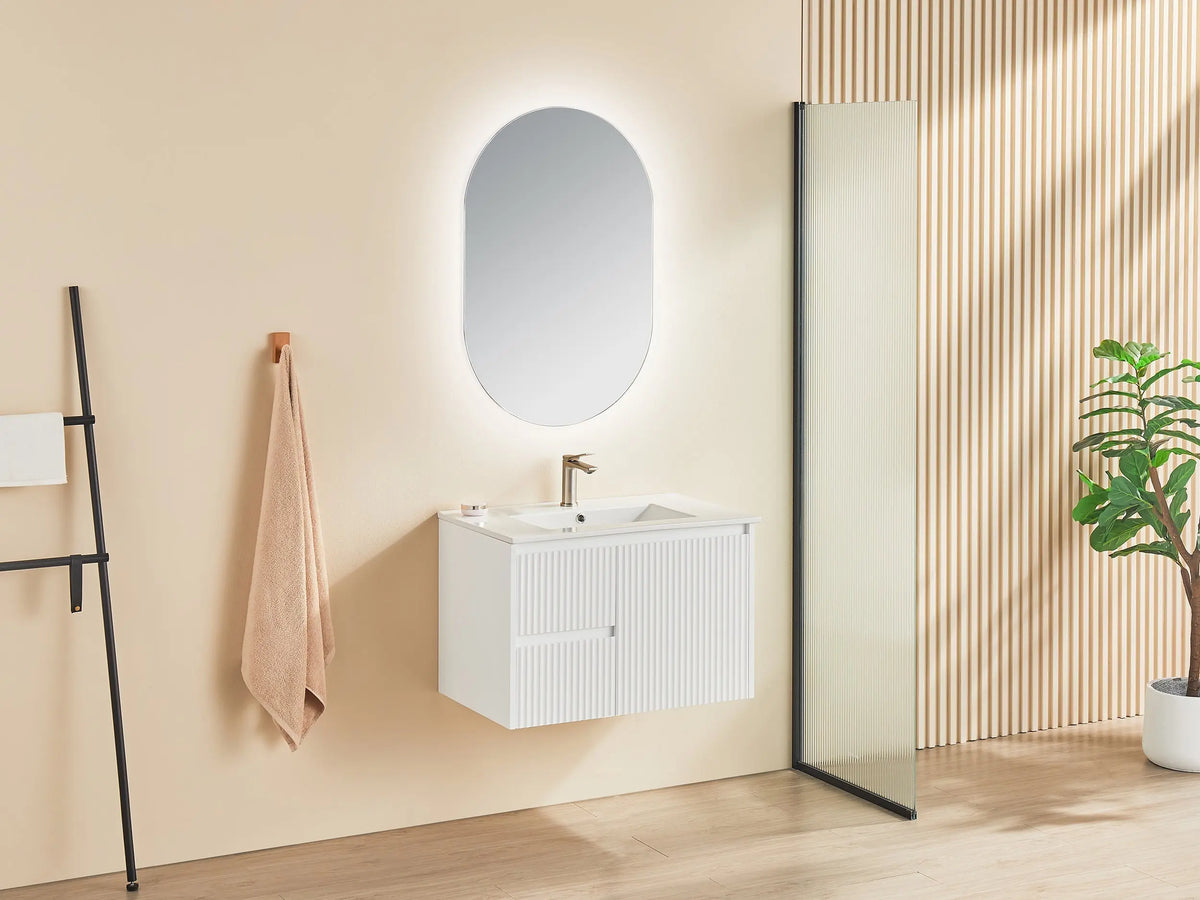 Brindabella Wall Hung PVC Cabinet 750mm (Matte White) Poseidon