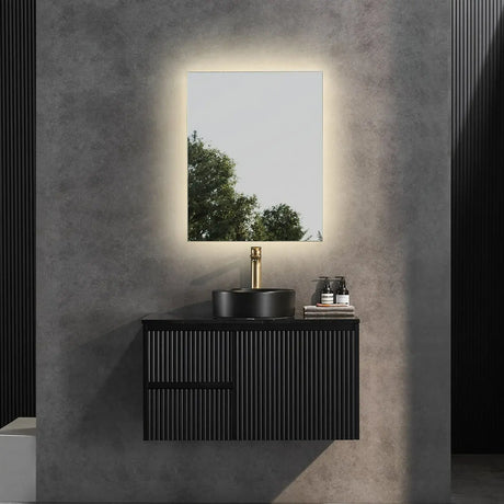 Brindabella Wall Hung PVC Cabinet 900mm (Matte Black) Poseidon